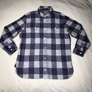 Polo Ralph Lauren Plaid Knit flannel Blue Size Large